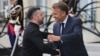 Владимир Зеленский и Эммануэль Макрон перед встречей "коалиции желающих", Париж, 4 сентября 2025 года