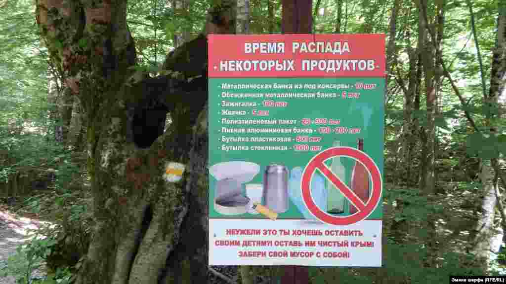 Daa bir stend çöplükni qaldırmamağa davet ete