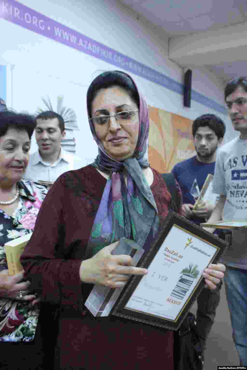 "Ədəbi Azadlıq-2012" müsabiqəsinin qalibi Rüqəyyə Kəbiri (Hekayə nominasiyası)