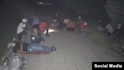 Нааразылык акциясына чыккандардын бири жиберген сүрөт. 24-июнь, 2020-жыл.