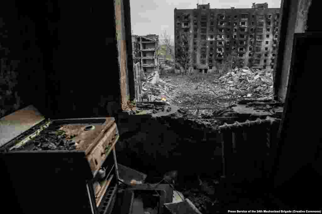 Один з районів Костянтинівки, фактично знищений російськими обстрілами