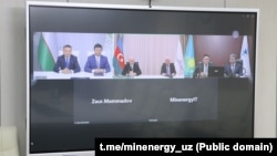 Ўзбекистон, Қозоғистон ва Озарбайжон энергетиклари онлайн-учрашувидан лавҳа

