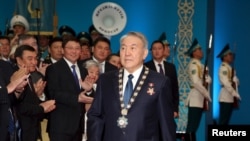 Нурсултан Назарбаев на церемонии инаугурации президента Казахстана. Астана, 29 апреля 2015 года.