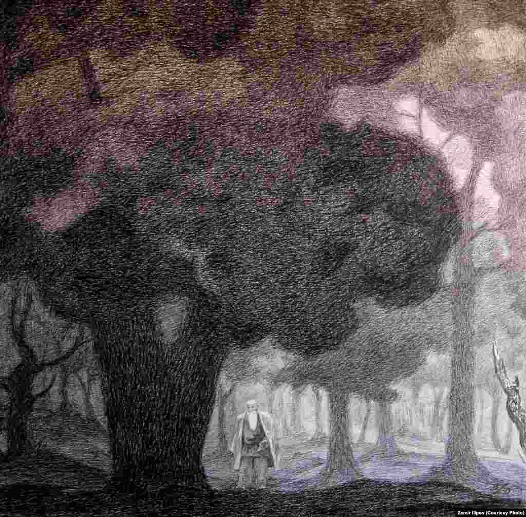 Замир Илиповдун "Таң нуру" аттуу композициясынан, "Кар" эмгеги.