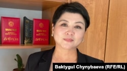 №69 мектептин социалдык-педагогу Назгүл Жумагулова.