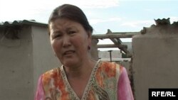 Дарига Курмангалиева, жительница пострадавшего от наводнения села Кольтабан. Июль 2010 года. 