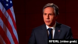  Державний секретар США Ентоні Блінкен під час інтерв'ю Радіо Свобода