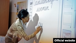 В одной из школ Бишкека.