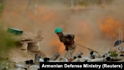 Военные действия в Нагорном Карабахе.