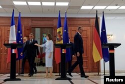 La conferința de presă a președintei Sandu și musafirilor europeni, la Chișinău