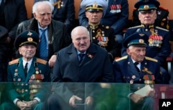 Аляксандар Лукашэнка на парадзе ў Маскве. Ілюстрацыйнае фота.