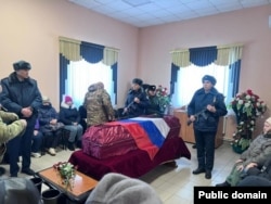 прощание с выпускником Куганакского детского дома Рустамом Нуриахметовым