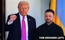 Дональд Трамп встречает Владимира Зеленского в Белом доме. 17 октября, 2025