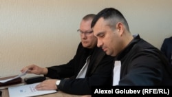 Адвокаты Лилиан Рудей и Анатолий Пител на одном из заседаний суда.