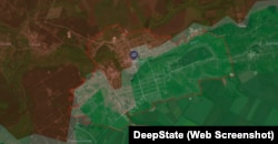 Вовчанськ на мапі DeepState станом на 1 грудня 2025 року
