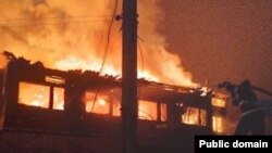 Пожар в городе Степанаван Лорийской области, 08 февраля 2025 г.