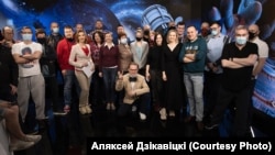 "Белсат" каналынын журналисттери.