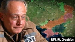 Фотоколаж: мапа окупованих територій України та засуджений за допомогу країні-агресору Геннадій Параскевич