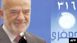 پوستر جعفری در جریان انتخابات عراق در بغداد