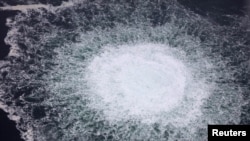 Истекување гас од „Северен тек“ во Балтичкото Море