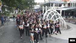 Дел од маршот низ кочанските улици, 12 јули 2025