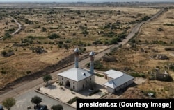 A newly restored mosque in the Aghdam district of Azerbaijan.